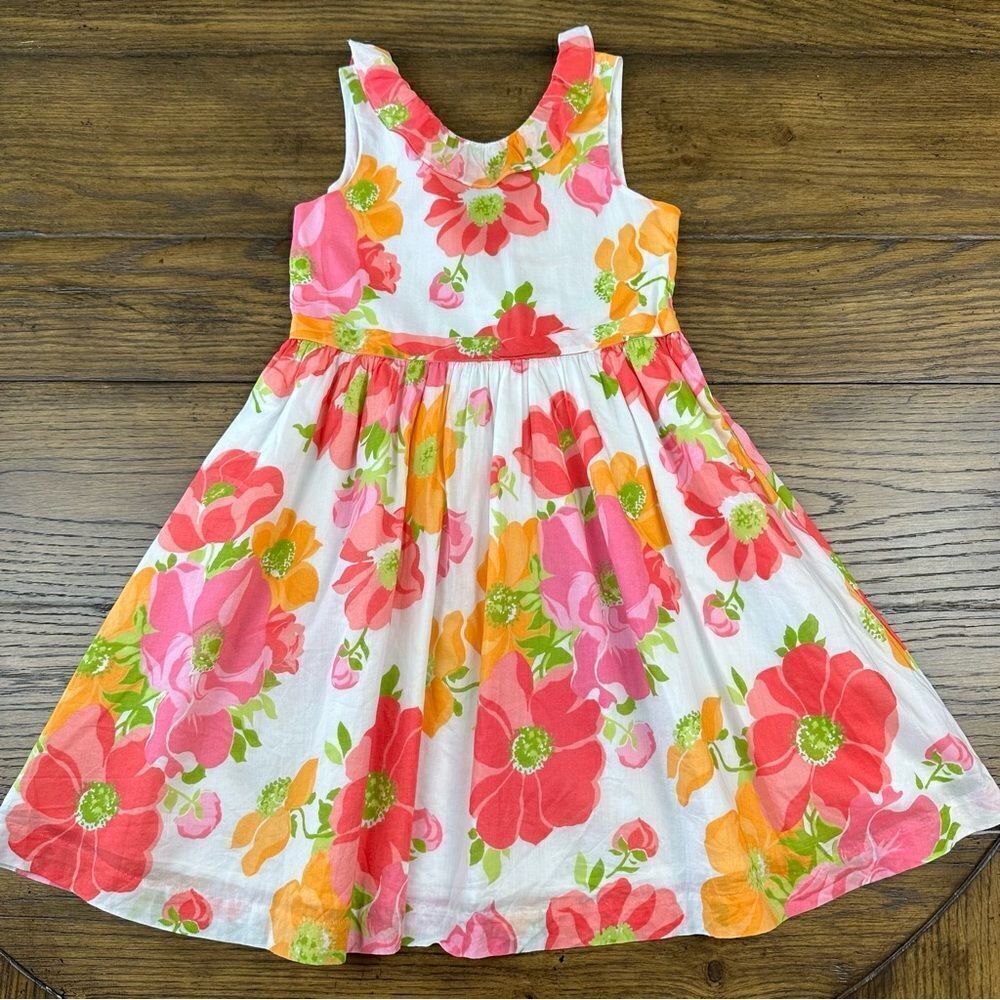 Janie and Jack Pink Floral Spring Summer Dress